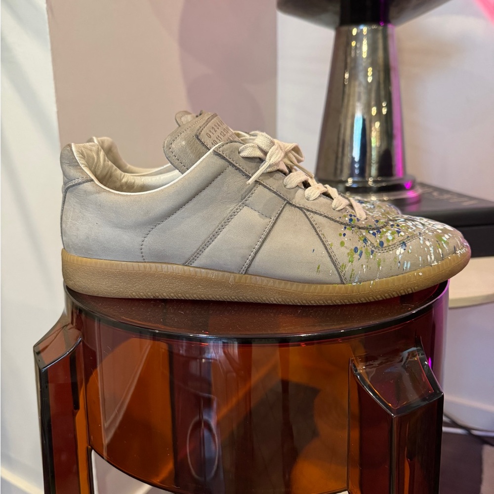 Maison Martin Margiela Beige and Green Women's Sneakers